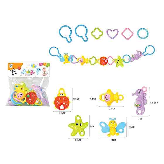 Погремушка 2803, 5 штук в пакете 23*27см Винница