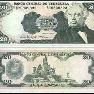 Venezuela Венесуела - 20 Bolivares 05.06. 1995 UNC Полтава