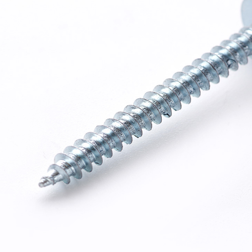 Саморіз з прес-шайбою гострий 4,2*32мм цинк білий 100шт/уп APRO Житомир - фото 4