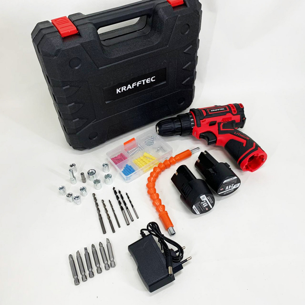 Шуруповерт на акумуляторі з насадками, Безщітковий акумуляторний шуруповерт з набором біт MQ-21 Львів - фото 6