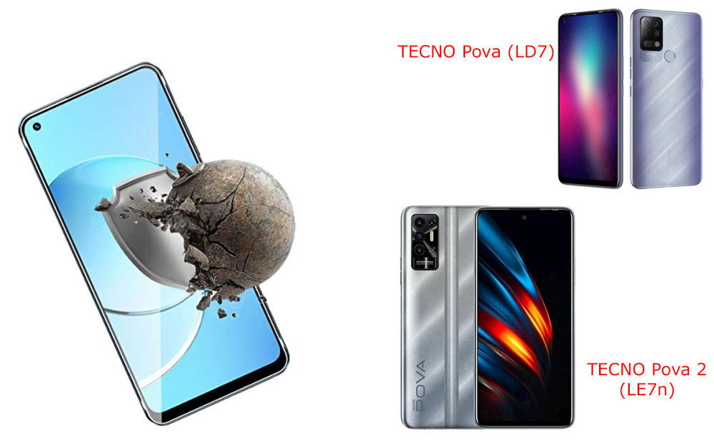 Защитное стекло DefenzoGlass для TECNO Pova (LD7), Pova 2 (LE7n) – двойная прочность Киев - изображение 3
