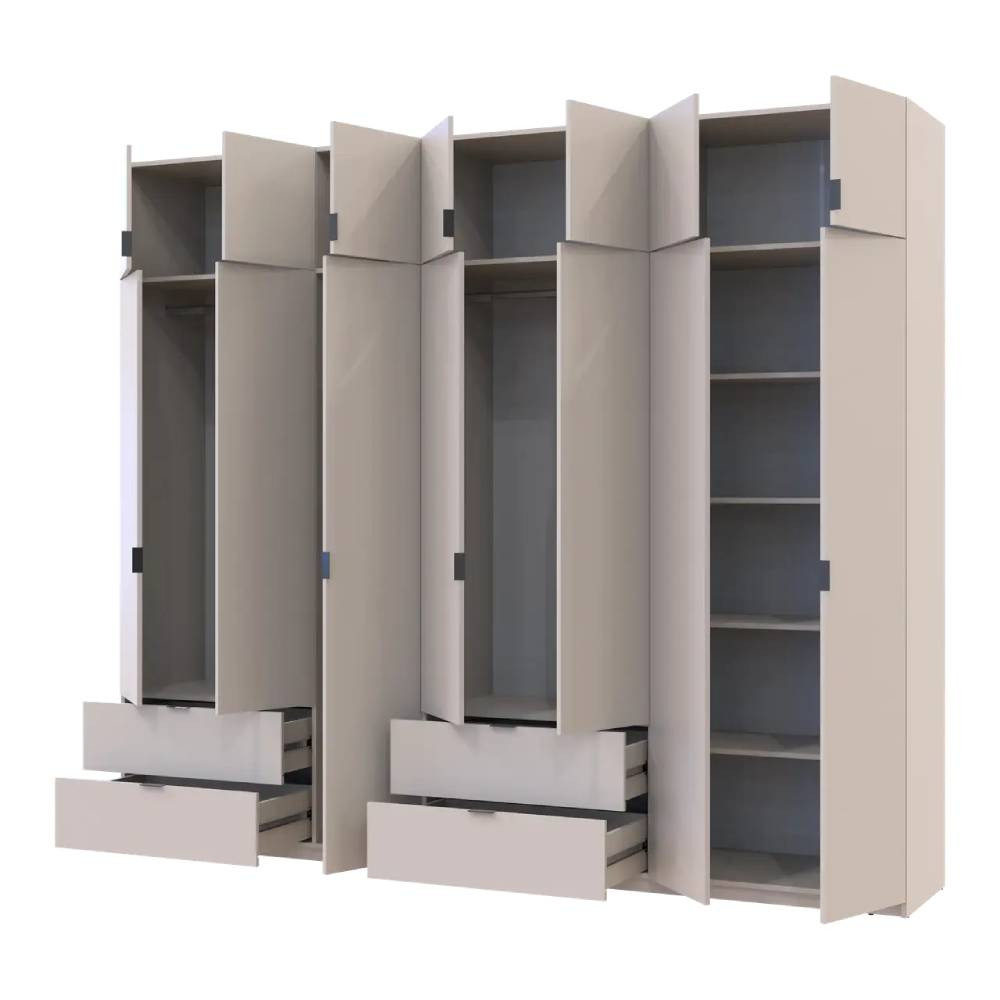 Шафа для одягу Doros Лукас Кашемір 3+4 ДСП 280х50х240 DRS-011716 (42005120) Дніпро - фото 2