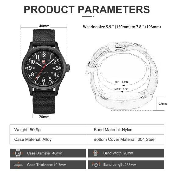 Чоловічий тактичний наручний годинник Cheetah Command (Чорний) Вінниця - фото 5