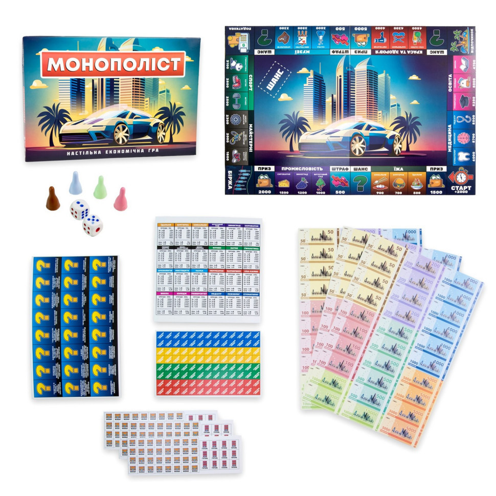 Настольная игра Монополист 30983 акции филиалов, специальные банкноты Винница - изображение 2