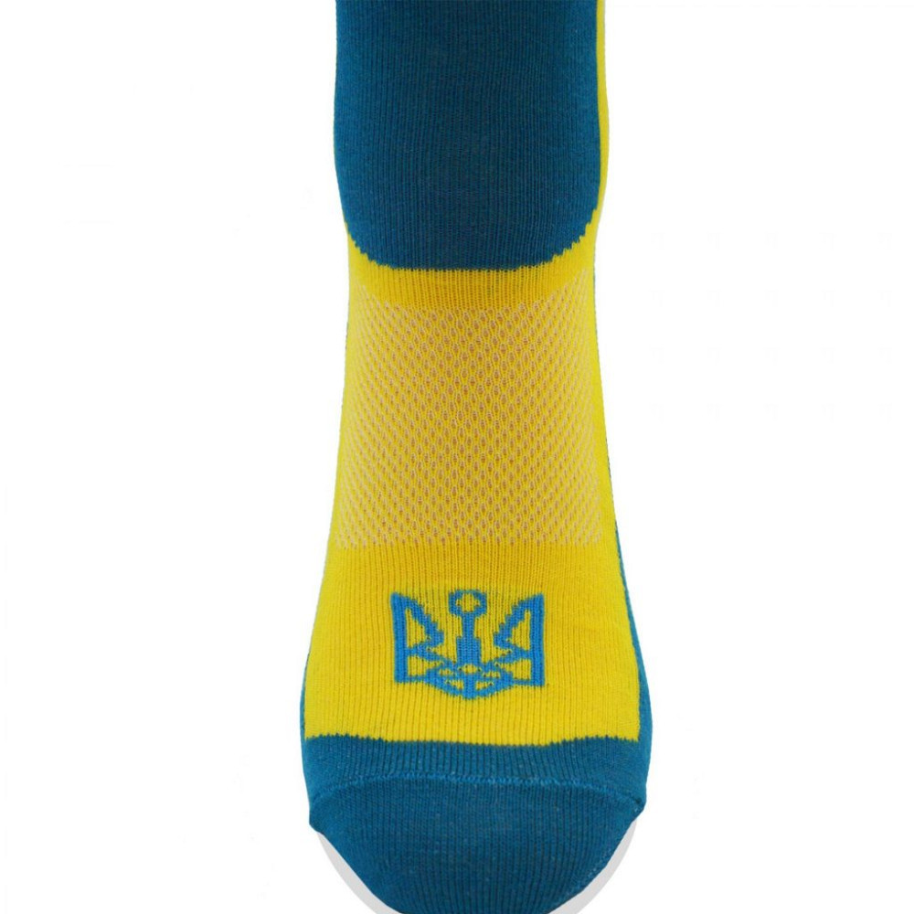 Шкарпетки Демісезонні З ТРИЗУБОМ Високі Жовто-блакитні 41-43 Суми - фото 5
