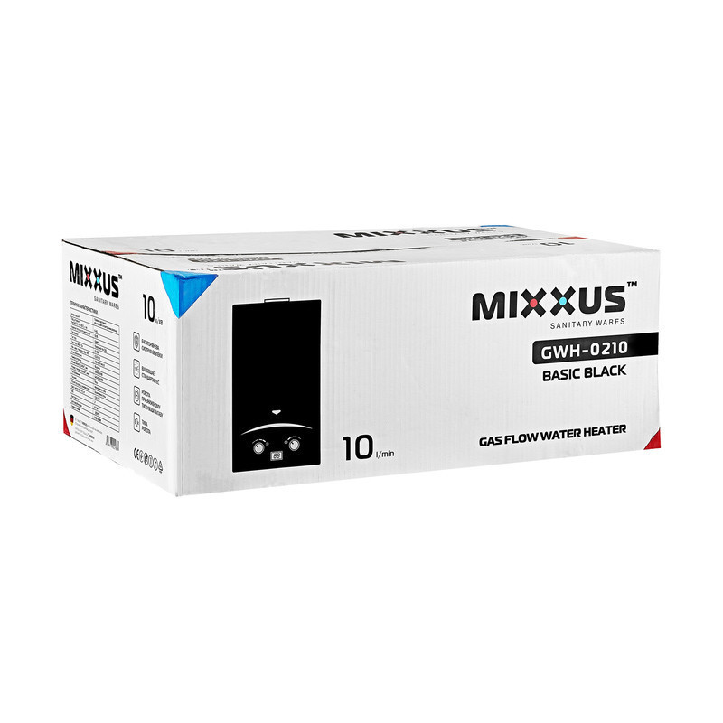 Газова колонка MIXXUS GWH-0210 BASIC BLACK димохідна 10 л/хв    ( WH0023 ) 30788 Харків - фото 7