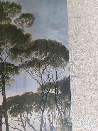 Обои виниловые Grandeco One roll one motif 1.59x2.8 панно лес деревья небо зеленые коричневые Киев