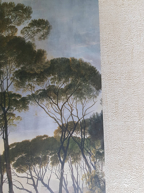 Обои виниловые Grandeco One roll one motif 1.59x2.8 панно лес деревья небо зеленые коричневые Киев - изображение 2