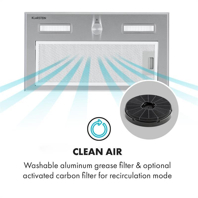 Встроенная вытяжка Simplica 52 см. Вытяжной воздух: 400 м³/ч Светодиод из нержавеющей стали 52 см. (Германия, Ровно - изображение 6