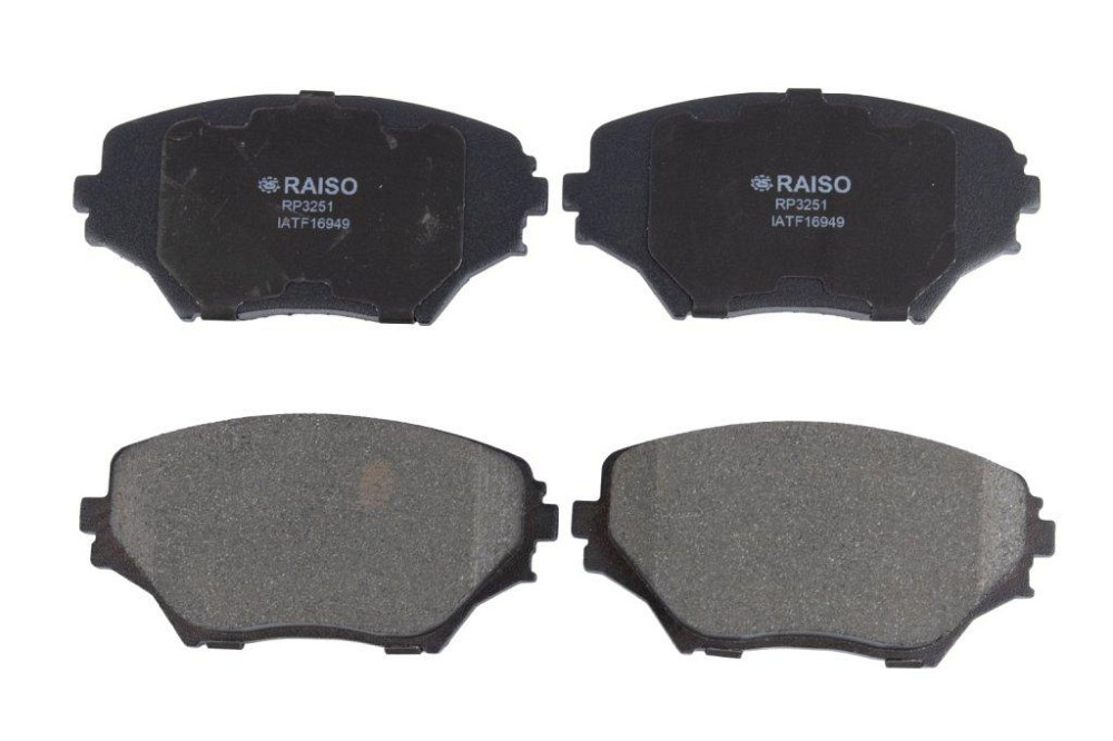 Колодки гальмівні передні Raiso (Швеція) Toyota RAV4 II, Toyota Рав 4 2 00- #RP3251 UACRRNP22 Ковель - фото 1
