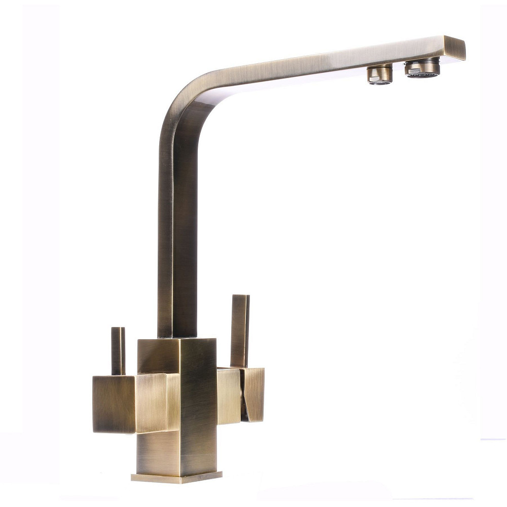 Змішувач для кухні під осмос Globus Lux LAZER GLLR-0111-9-BRONZE Луцк - изображение 4