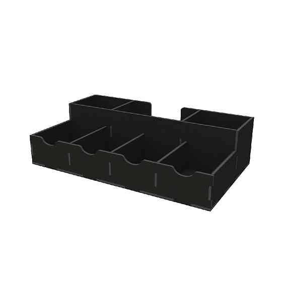 Органайзер EKOSTAR деревянный 310х180х80 чёрний Киев