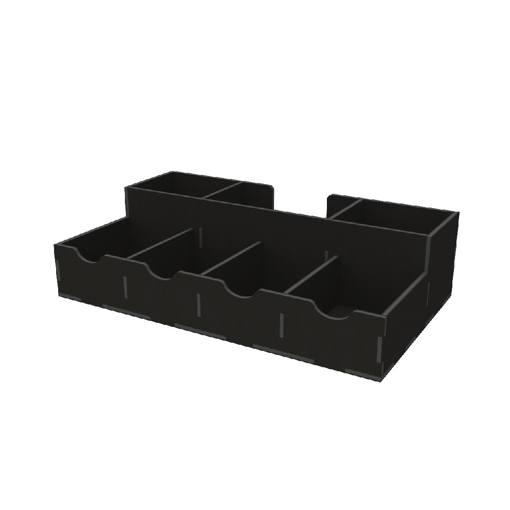 Органайзер EKOSTAR дерев'яний 310х180х80 чорний Київ - фото 1