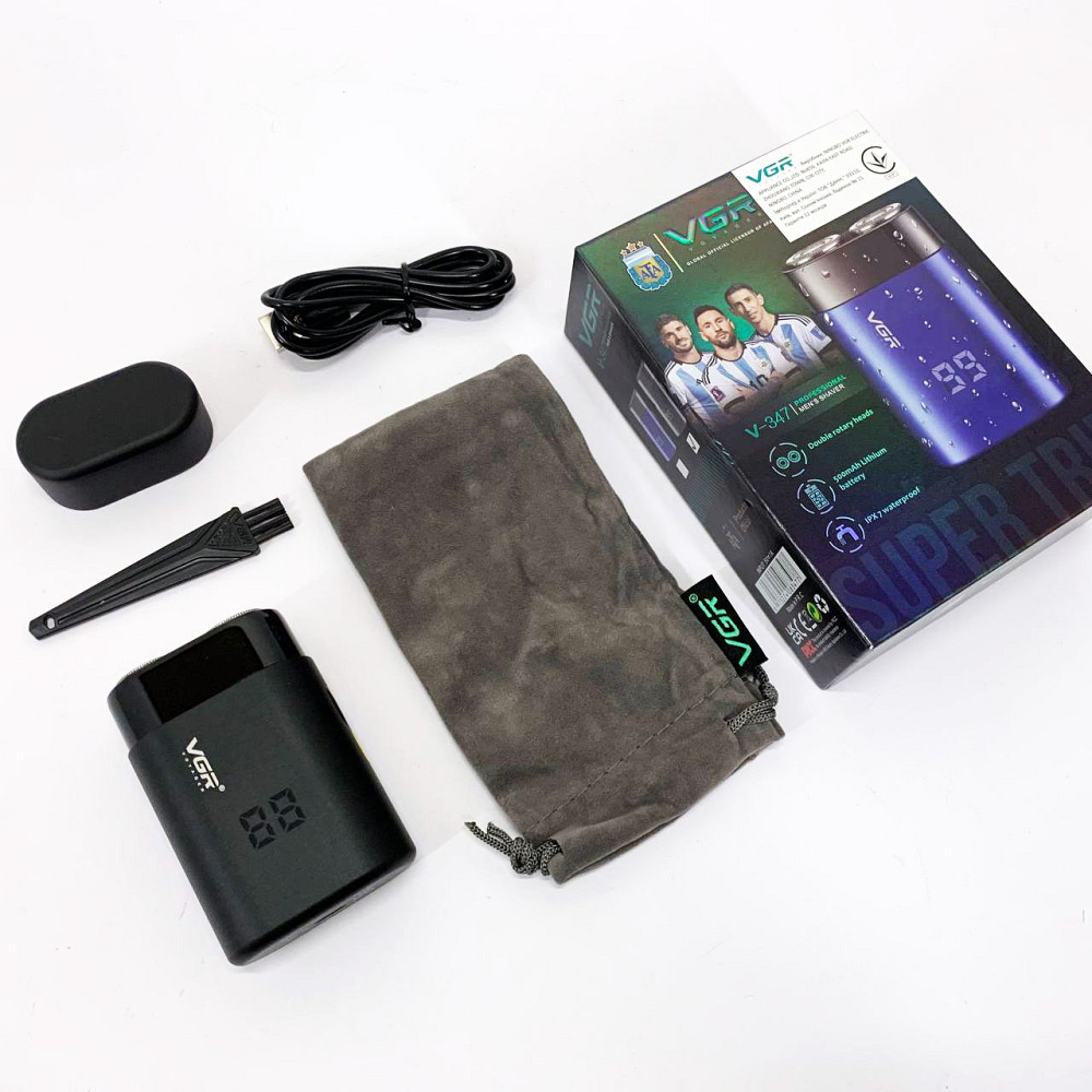 Електробритва для професійного гоління VGR V-347, Електробритва з бритвеною насадкою VF-56 Львів - фото 8