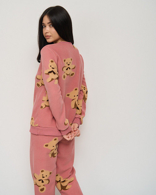 Женская теплая пижама со штанами Флис - медведи Тедди Lady Secret 94128 L Киев - изображение 3