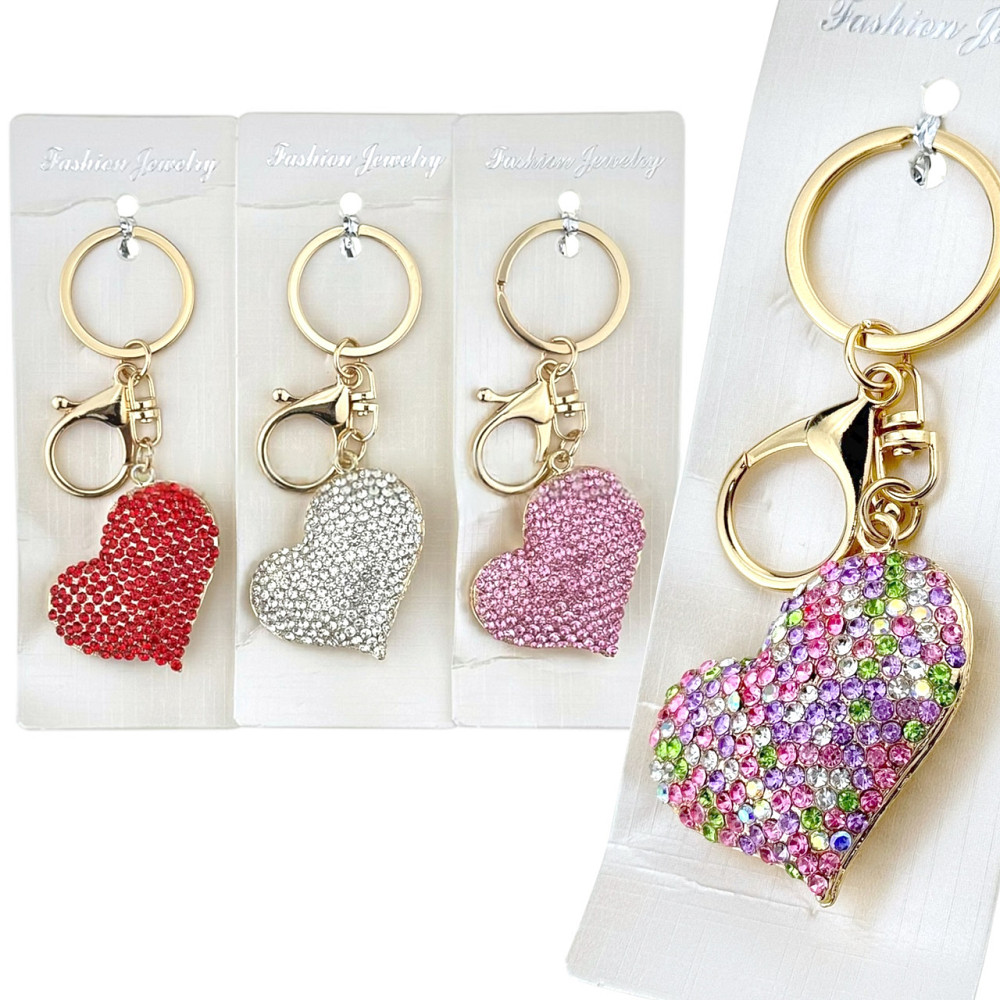 Брелок для ключей со стразами Сердце Киев - изображение 1