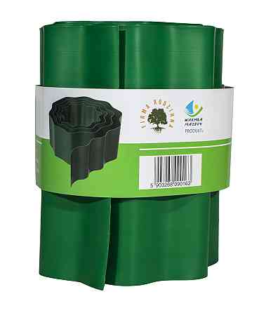 Бордюрна стрічка 20 см 9 метрів VARTCO зелена (Польща) пластикова Дніпро