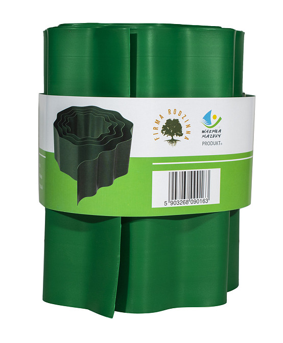 Бордюрна стрічка 20 см 9 метрів VARTCO зелена (Польща) пластикова Дніпро - фото 2