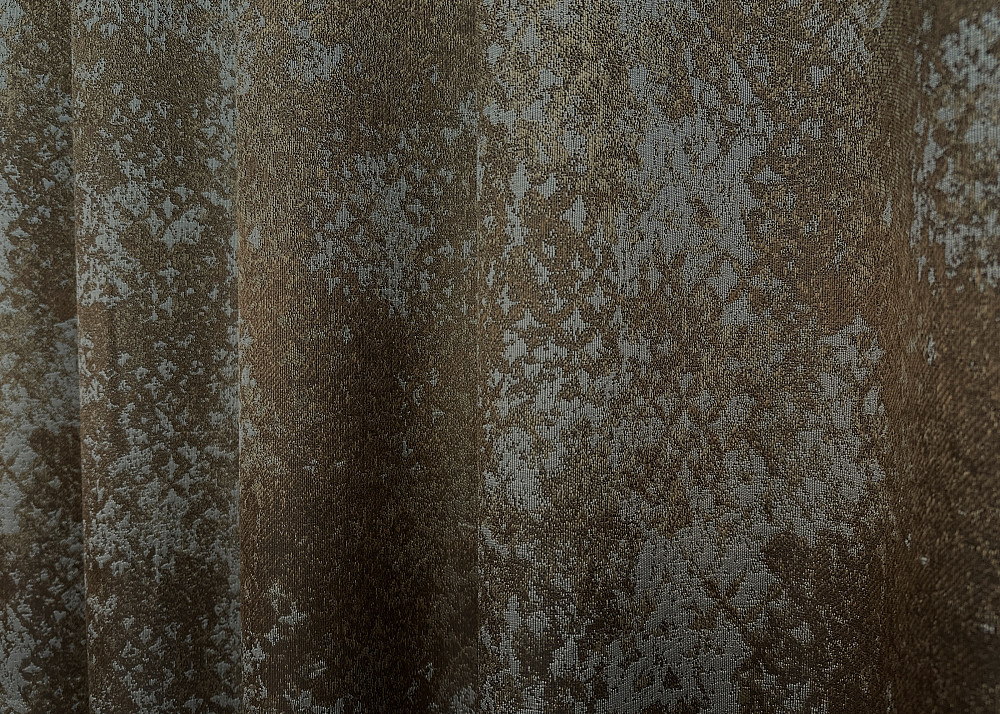 Комплект штор на люверсах VR-Textil Мрамор Al-9 № 1639ш Коричневый с серым 150х270 см 2 шт (37-0175) Киев - изображение 6