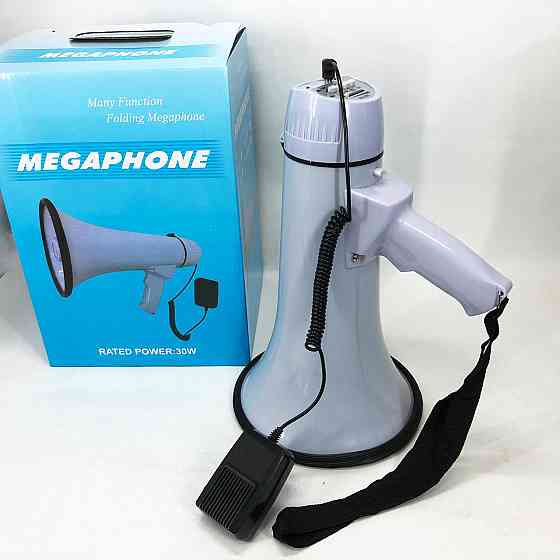 Електричний мегафон з потужним звуком, Гучномовець з акумуляторомГучномовець для вулиці KF-61 Львів