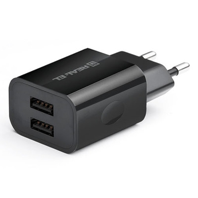Зарядное устройство REAL-EL CH-210 black (EL123160014) Винница - изображение 1