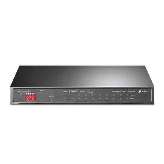 Комутатор TP-Link TL-SG1210MP (9хGE PoE+, 1xSFP/GE, 1xGE, max PoE 123W) Ні Харків