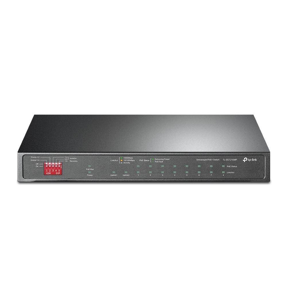 Комутатор TP-Link TL-SG1210MP (9хGE PoE+, 1xSFP/GE, 1xGE, max PoE 123W) Ні Харків - фото 1
