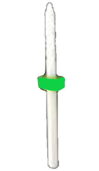 Насадка-фреза керамическая тонкая торпеда, средняя зернистость Киев - изображение 2