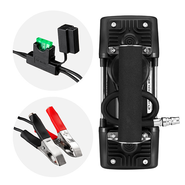 Компресор автомобільний INTERTOOL AC-0005 12В, 25 А, циліндр 2х30 мм, Потужний автомобільний компресор Львів - фото 3