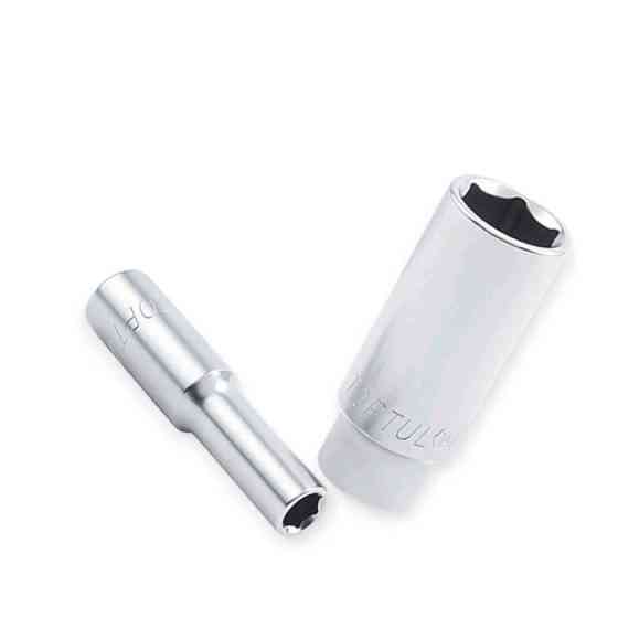 Головка торцевая шестигранная удлиненная 1/2 12мм CrV Мукачево