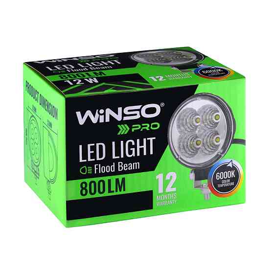 Фара светодиодная Winso Pro Epistar рассеянный 10-30V, 12W (4x3W), 1шт Львов