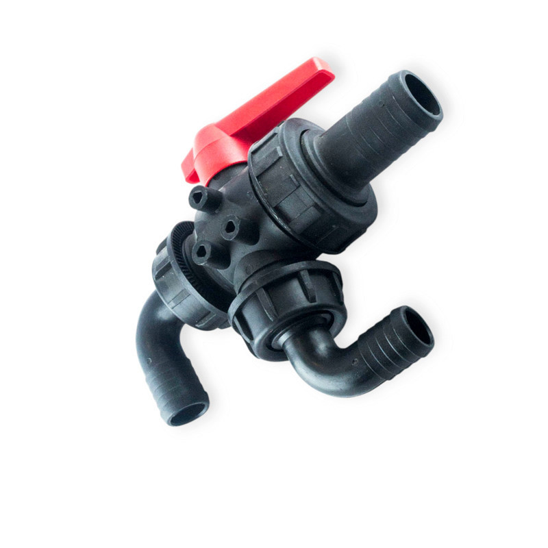 Кран триходовий з кріпленням діаметр 25 (221759) Мукачево - фото 1