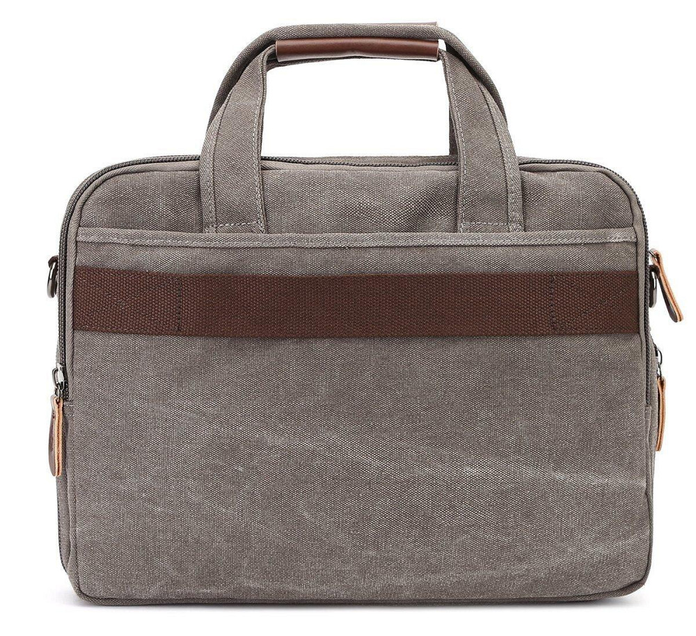 Сумка текстильна для ноутбука Сіра (Vintage) Київ - фото 2