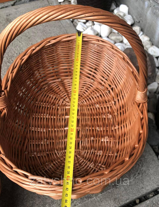 Корзина пасхальная  широкая из лозы( 1шт) Киев - изображение 2