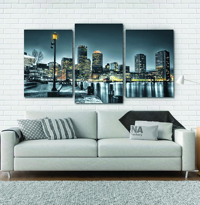 Модульна картина Нічне Місто Art-145_3 Київ - фото 2