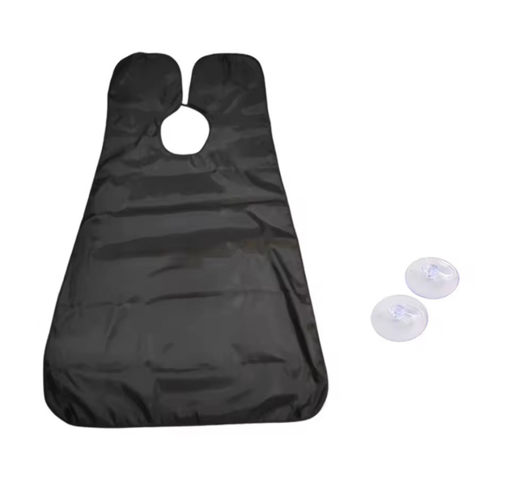 Накидка мужская для бритья бороды и стрижки 107 на 70 черный Киев - изображение 8