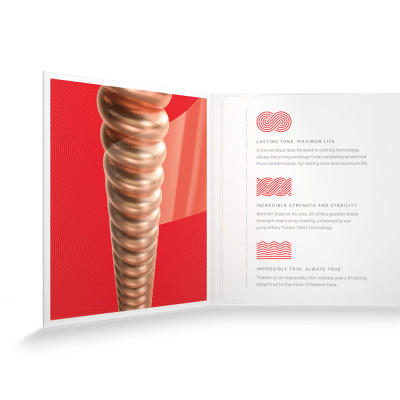 Струны для гитары D'Addario XS Phosphor Bronze Medium (13-56) (XSAPB1356) Винница - изображение 4