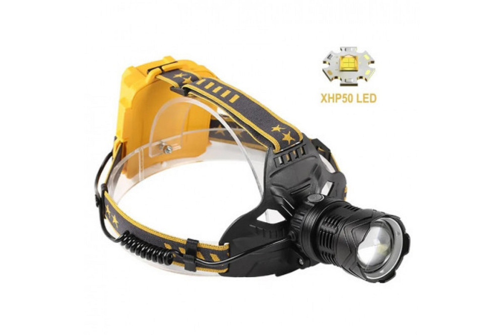 Потужний ліхтарик налобний акумуляторний High Power HeadLamp P50 Одеса - фото 1