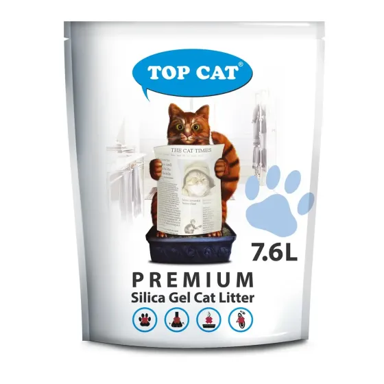 Силікагелєвий наповнювач TOP CAT Premium 7.6 л для котячого туалету Вінниця
