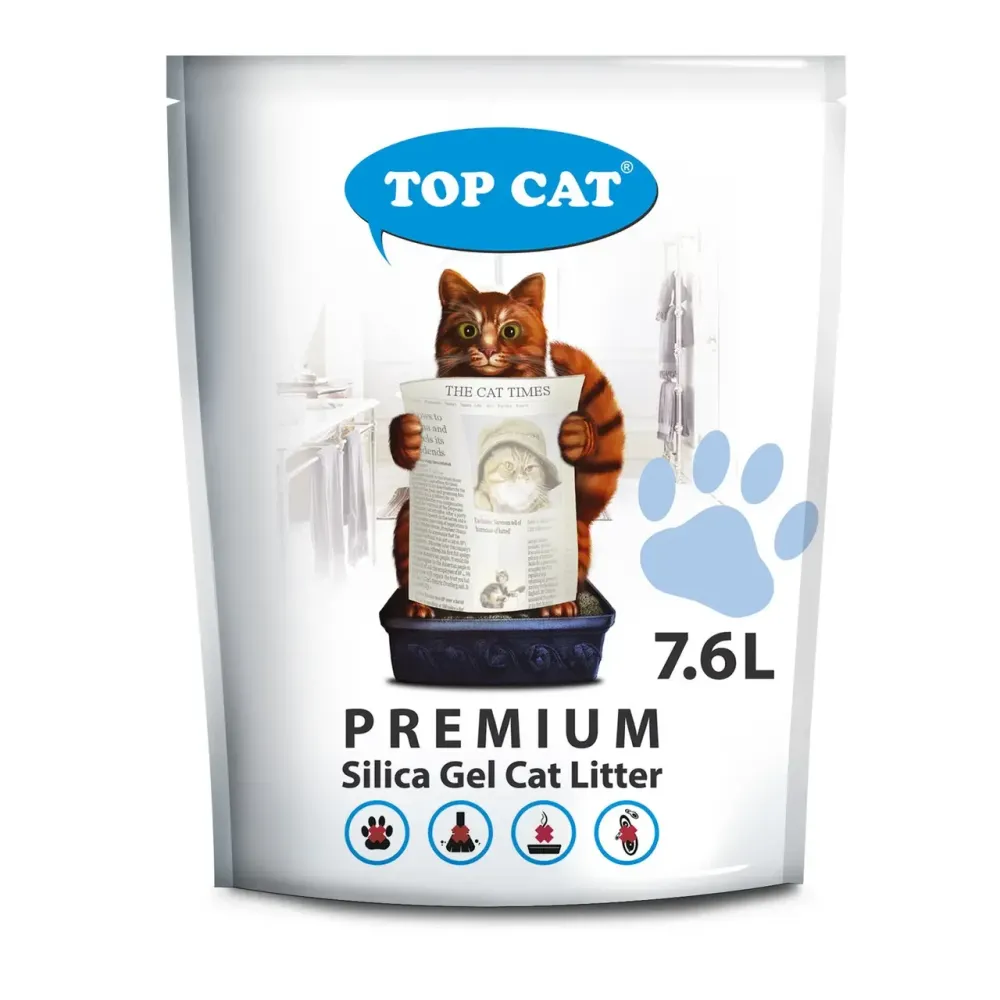 Силикагелевый наполнитель TOP CAT Premium 7.6 л для кошачьего туалета Винница - изображение 1