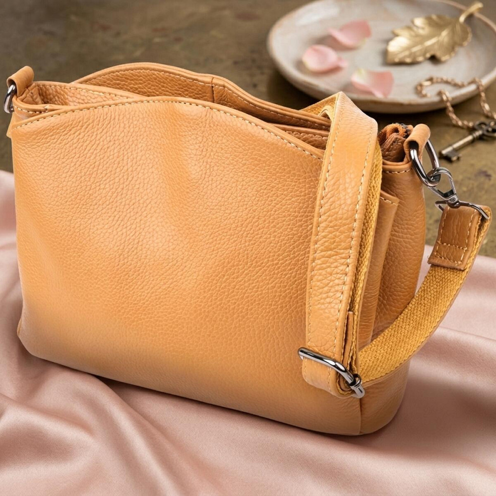 Сумка жіноча з натуральної шкіри Vintage 23008 Рудий Київ - фото 11