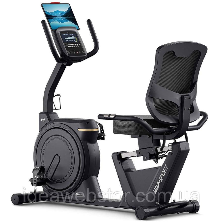 Горизонтальний велотренажер Hop-Sport HS-5000L Ranker чорно-золотистий Київ - фото 1