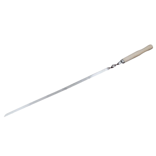 Шампур плоский з дерев'яною ручкою (товщина 2мм) нержавіюча сталь ТаланДв Житомир