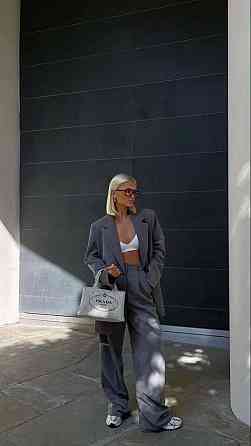 Женский классический повседневный костюм Костюмка люкс Серый, 42/44 Одесса