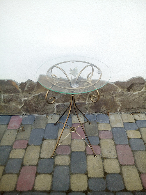 Столик журнальний кований круглий малий M-053 Київ - фото 2