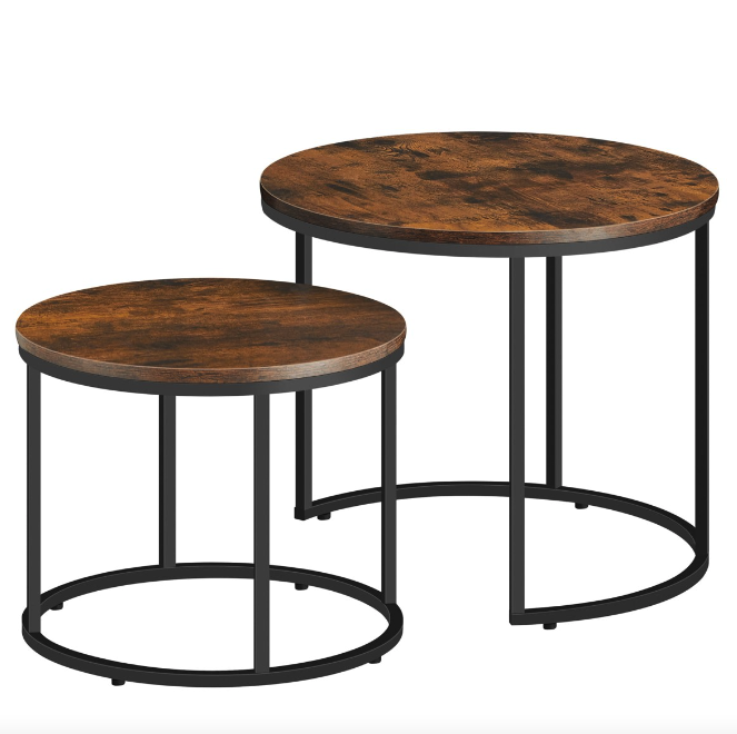 Комплект журнальних столиків Leobert Oreo круглі коричневий Київ - фото 1