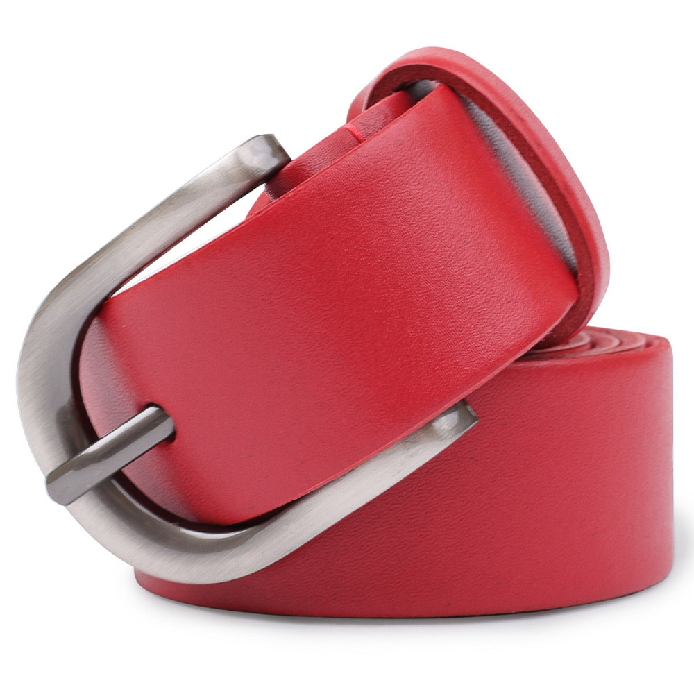 Женский кожаный ремень Vintage 20786 Красный Киев - изображение 7