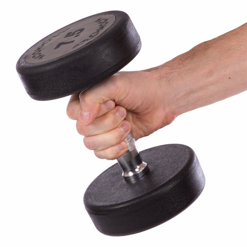 Гантель 7.5 кг цельная полиуретановая TECHNOGYM Киев - изображение 7