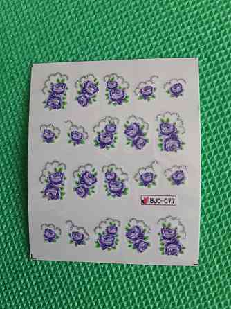 Наклейки на ногти водные - размер стикера 6*5см, инструкция по применению есть в описании товара Киев