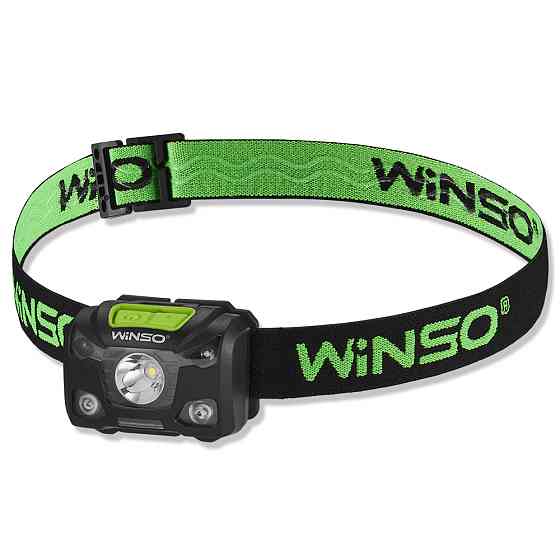 Фонарь налобный Winso 250Lm, 5W XPG, 1200mAh/3xAAA, с сенсором белый/красный Львов